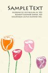 Abstract Roses Background with Sample Text